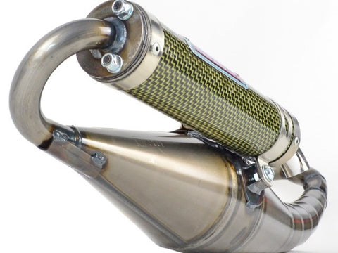 Gianelli Reverse Exhaust for the Kymco Agility People Super 8 and Super 9 2 stroke - Dynoscooter.com
