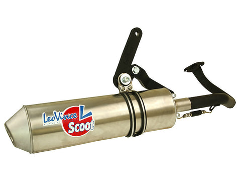 Leo Vince exhaust for the Kymco Agility and most scooters with GY6 50cc engine - Dynoscooter.com