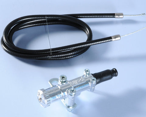 Polini universal choke cable and lever chrome for Dellorto Polini Stage6 - Dynoscooter.com