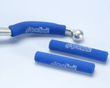 Polini Evolution hand grips with slip on brake lever cushings - Dynoscooter.com