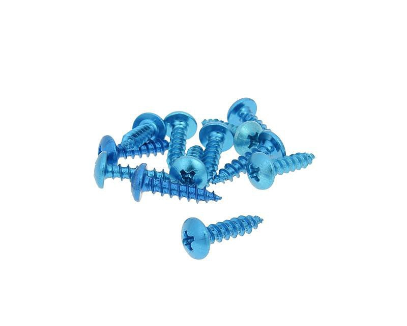 5mm x 20mm FAIRING SCREWS "BLUE" - Dynoscooter.com
