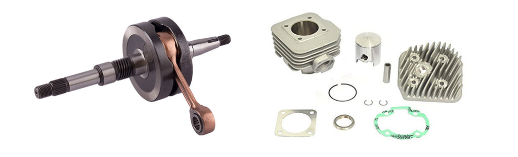 Honda Elite 50 Dio Athena Cylinder and Crankshaft - Dynoscooter.com
