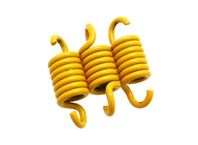 Yellow 1500 RPM clutch springs for Yamaha Zuma and Minarelli scooters - Dynoscooter.com