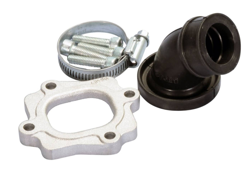 Polini 360 degree manifold for Minarelli Horizontal fits 15-21mm CP AND PHBG Carbs - Dynoscooter.com