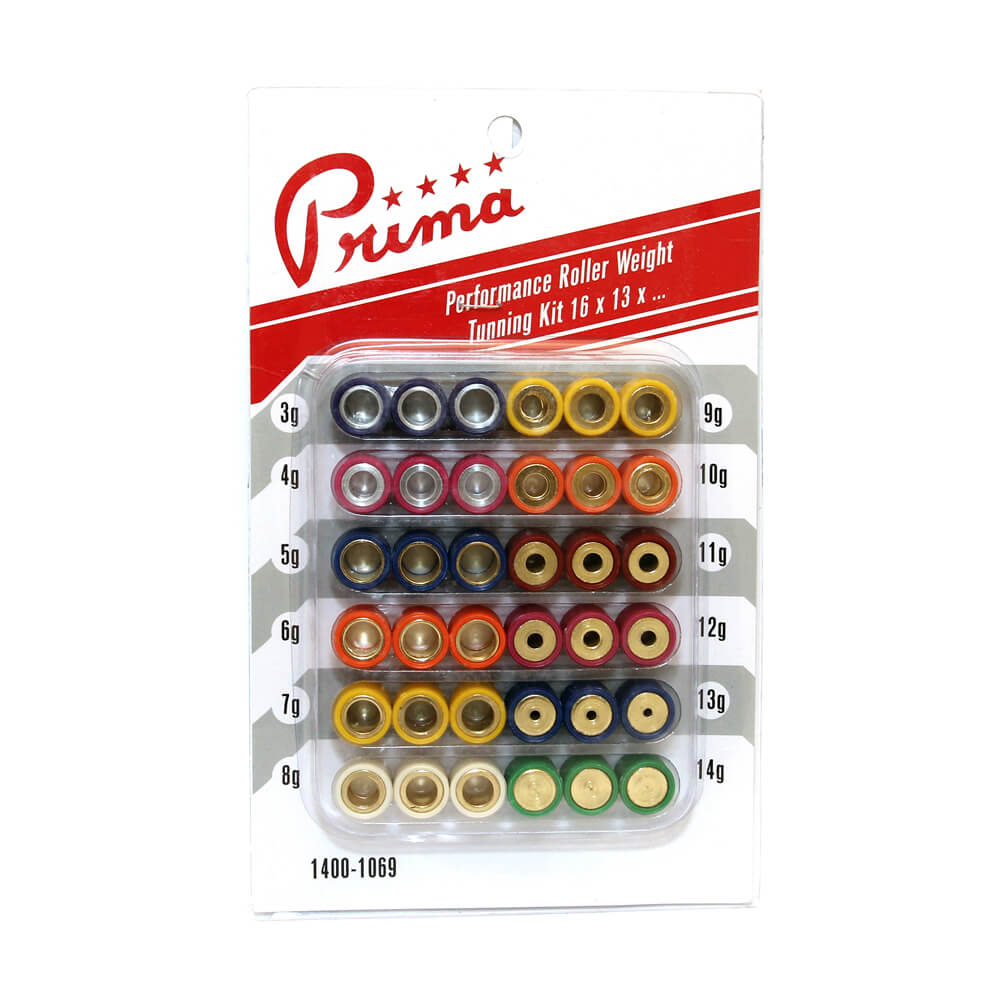 Prima Roller Weight Tuning Kit 16X13 - Dynoscooter.com