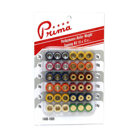 Prima Roller Weight Tuning Kit 16X13 - Dynoscooter.com