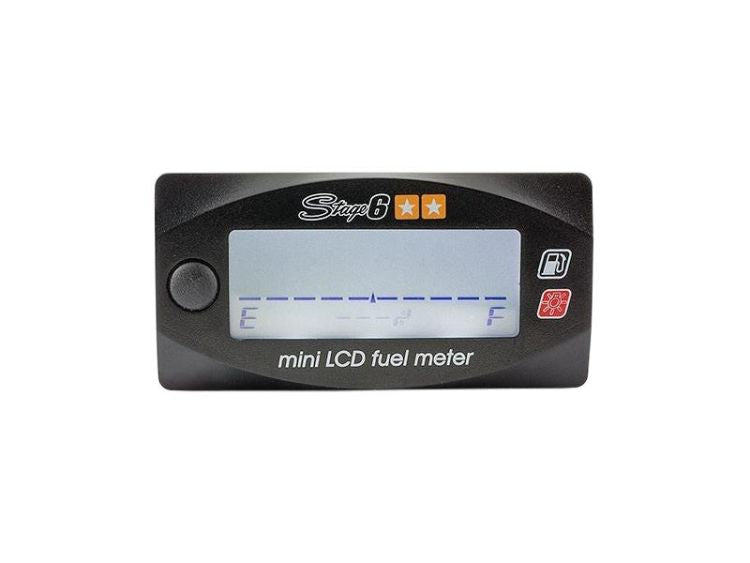Stage 6 Mini LCD Digital Fuel Gauge - Dynoscooter.com