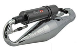 Stage6 Pro Replica  exhaust Minarelli horizontal chrome with carbon silencer - Dynoscooter.com