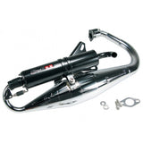 Stage6 Pro Replica exhaust Minarelli Vertical chrome with carbon silencer - Dynoscooter.com