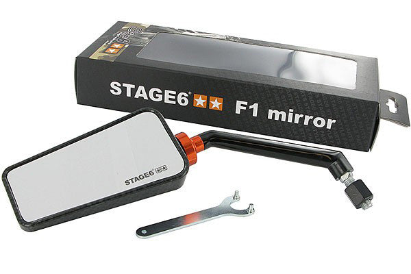 Stage6 F1 CARBON MIRROR LEFT 8MM - Dynoscooter.com