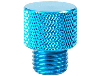 Yamaha Zuma Minarelli Anodized oil filler plug "Blue" - Dynoscooter.com