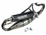 Yasuni R Exhaust Minarelli Horizontal with Black Silencer - Dynoscooter.com